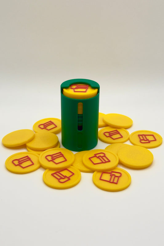 Porte-jetons « Mean Green » avec Ressort (Petit)