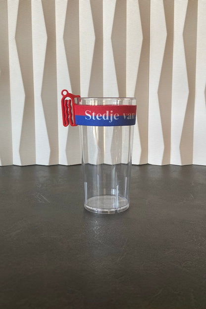 Clip A Cup « Stedje van Lol en Plezeer » avec lanière de luxe