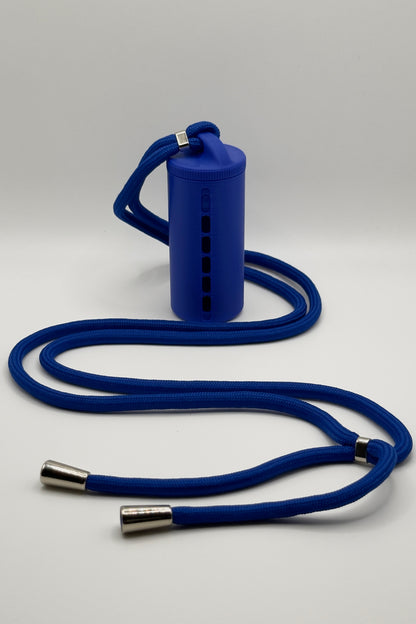 Porte-jetons « Bold Blue » avec Lanière de Luxe