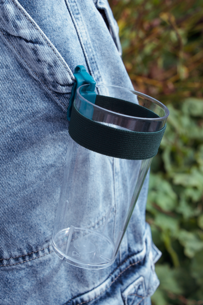 Clip A Cup « Mean Green » avec lanière de luxe